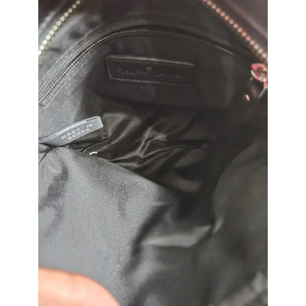 Ralph Lauren Leather Camera Bag Black Crossbody Shoulder Logo Vintage Classic